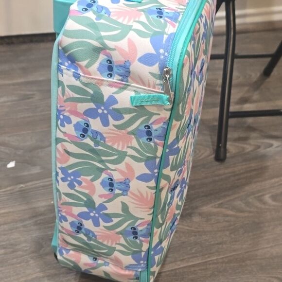 Bioworld Disney Stitch Floral Soft Side Luggage - Picture 7 of 9